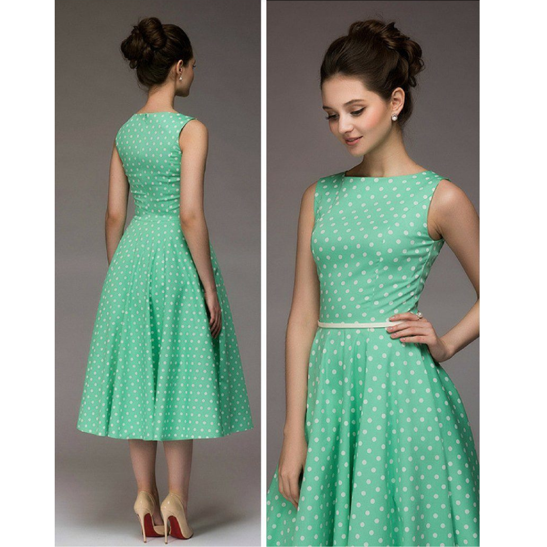 Elda | Damen Kleid mit Polka-Dots | Elegant