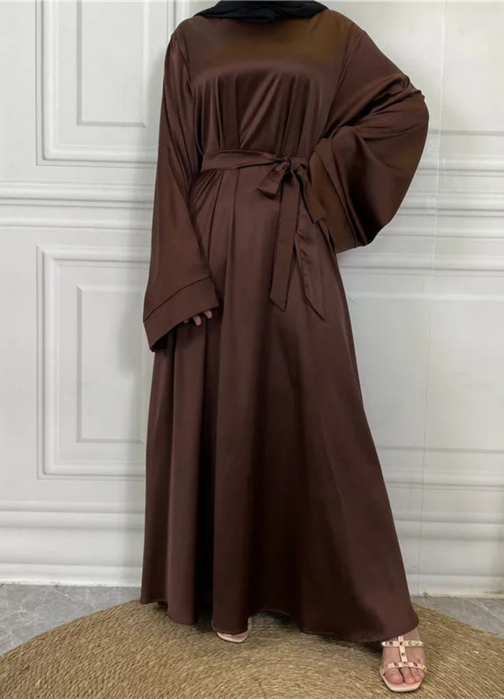 Ulva | Damen Langarm Maxikleid | Lockere Passform