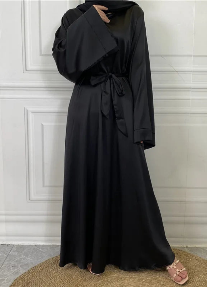 Ulva | Damen Langarm Maxikleid | Lockere Passform