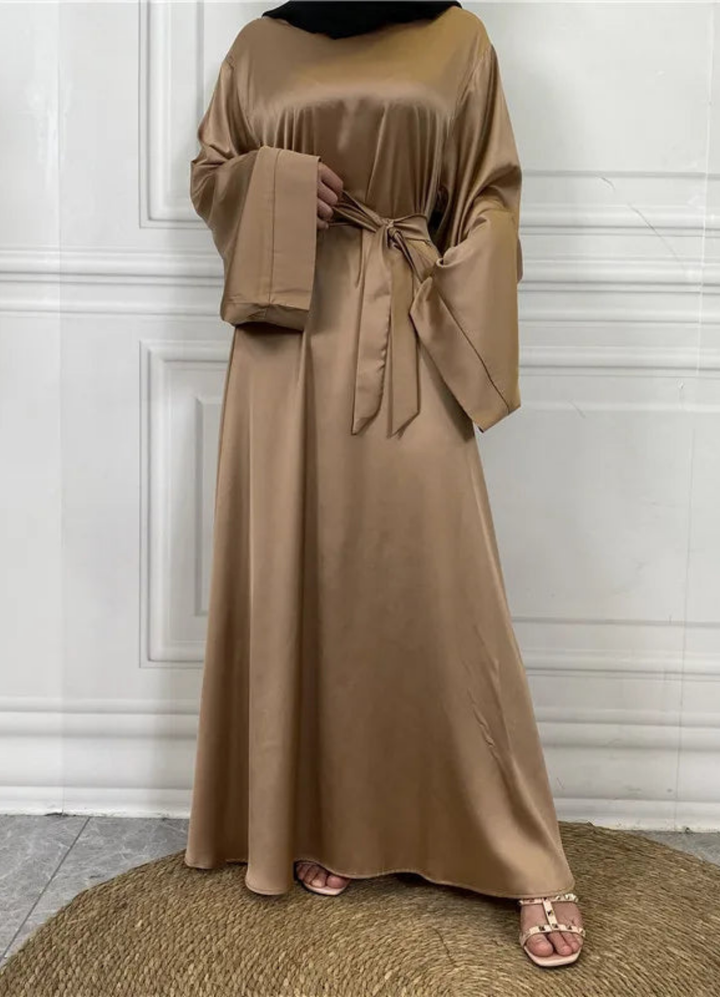 Ulva | Damen Langarm Maxikleid | Lockere Passform