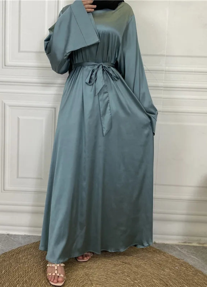 Ulva | Damen Langarm Maxikleid | Lockere Passform
