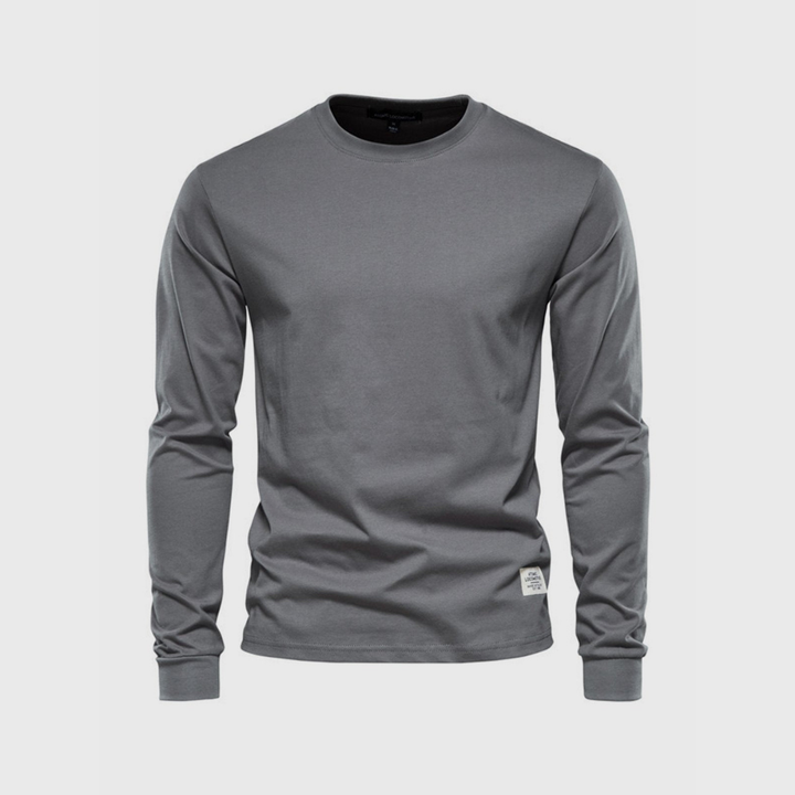 Gregor | Herren Basic Langarmshirt | Rundhalsausschnitt