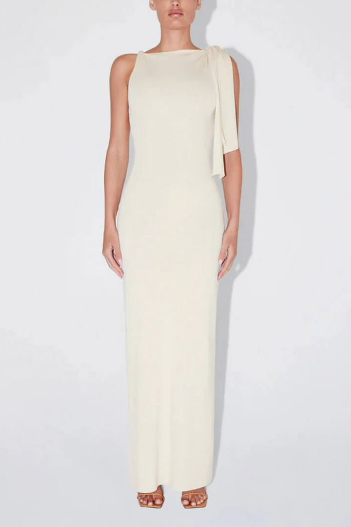 Wira | Weißes Maxikleid Für Damen | Elegantes