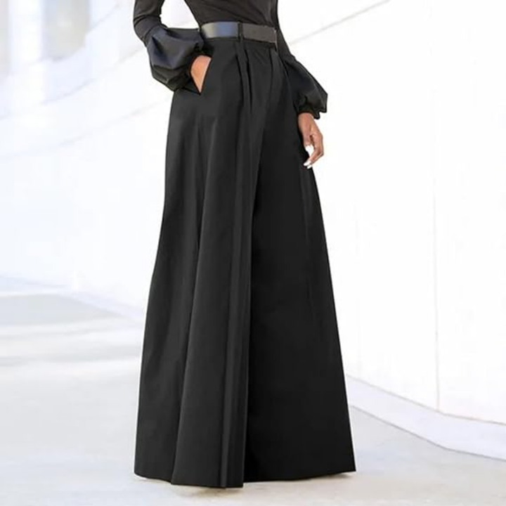 Anina | Damen Weite Hose | High-Waist