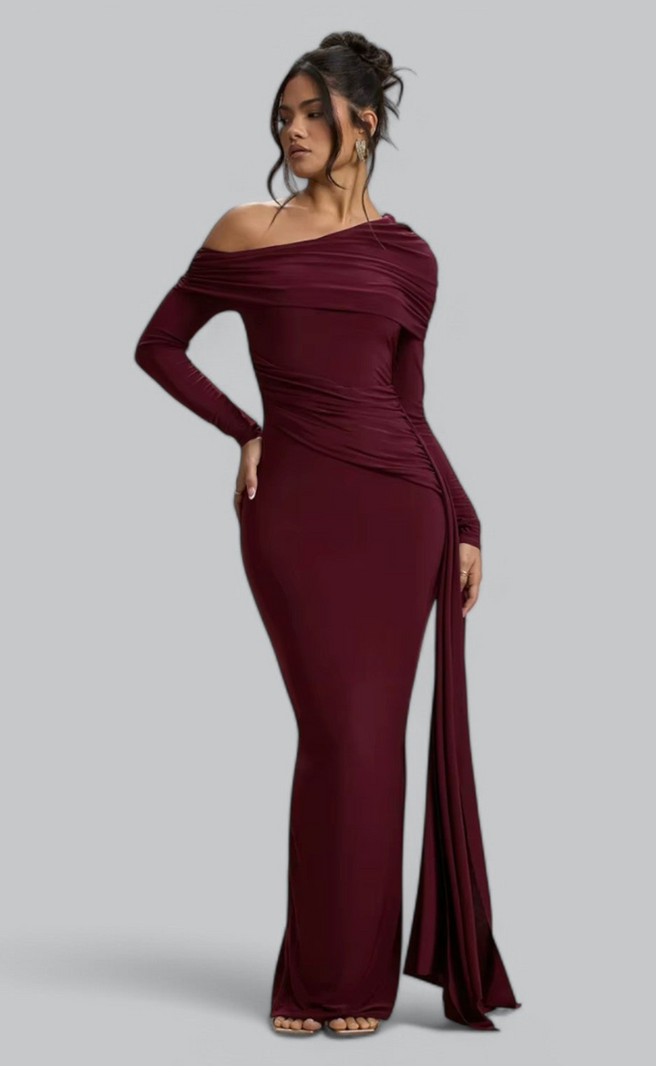 Angelita | Off-Shoulder-Maxikleid für Damen | Lange