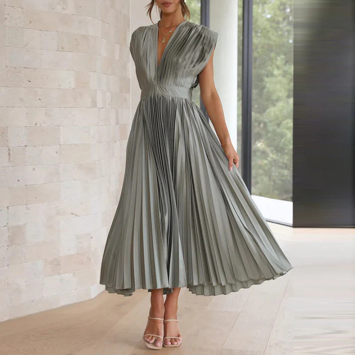 Editha | Abendkleid mit V-Ausschnitt Für Damen | Glamourös
