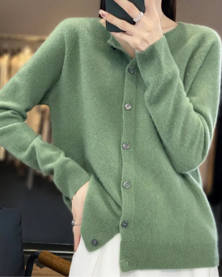 Gretel | Damen Langarm Strickjacke | Bequem