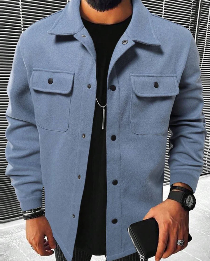 Perkin | Buttoned Shirt Jacket Für Herren | Funktional