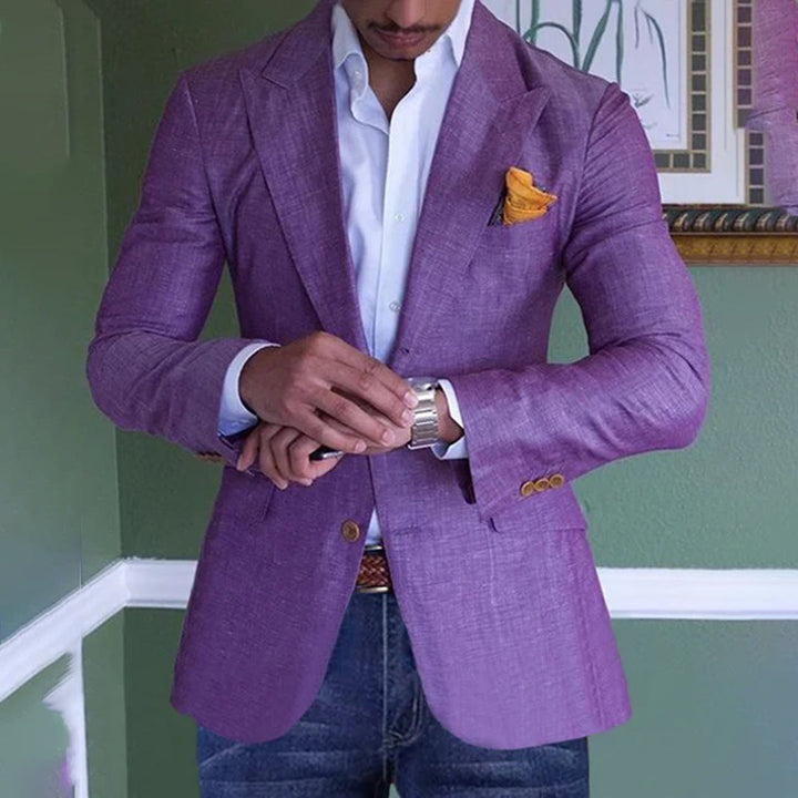 Alagdon | Herren Lässiger Hochzeits Gast Blazer | Strand