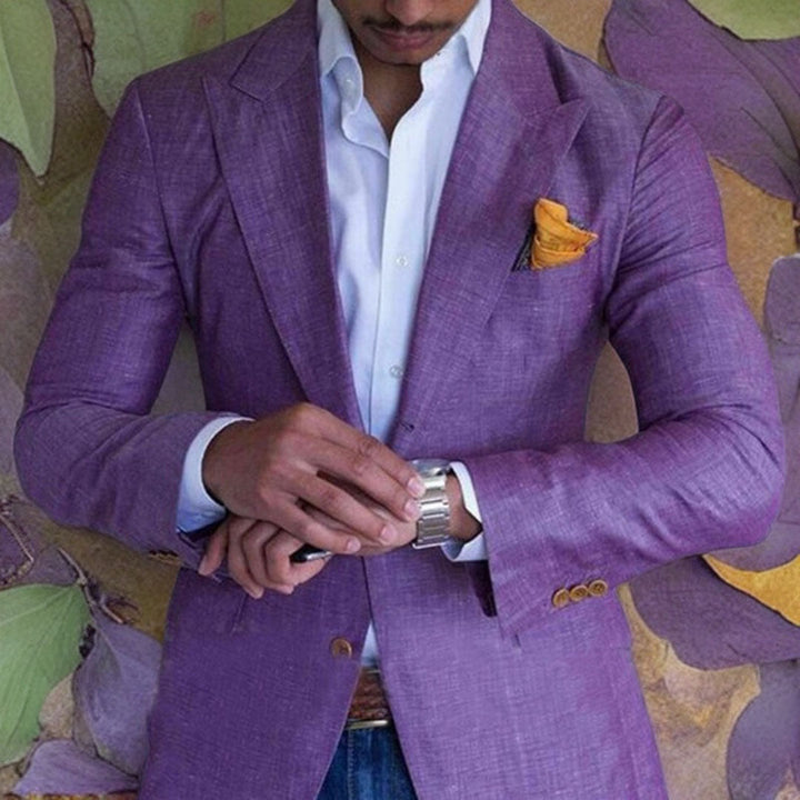 Alagdon | Herren Lässiger Hochzeits Gast Blazer | Strand
