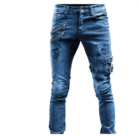 Alden | Herren Lässig Motorrad Hose | Schmale Passform