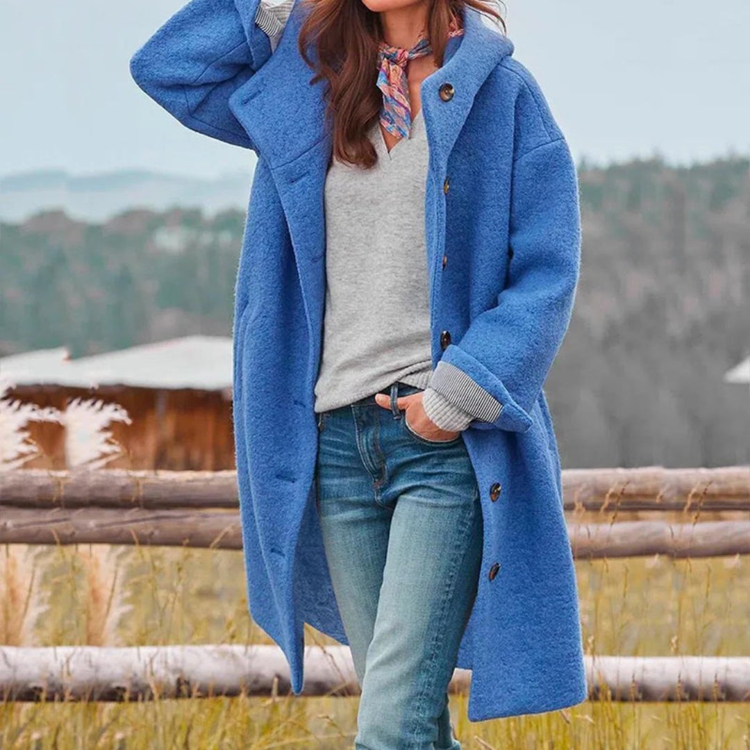 Shahkarim | Damen Lange Winter Mantel | Warme