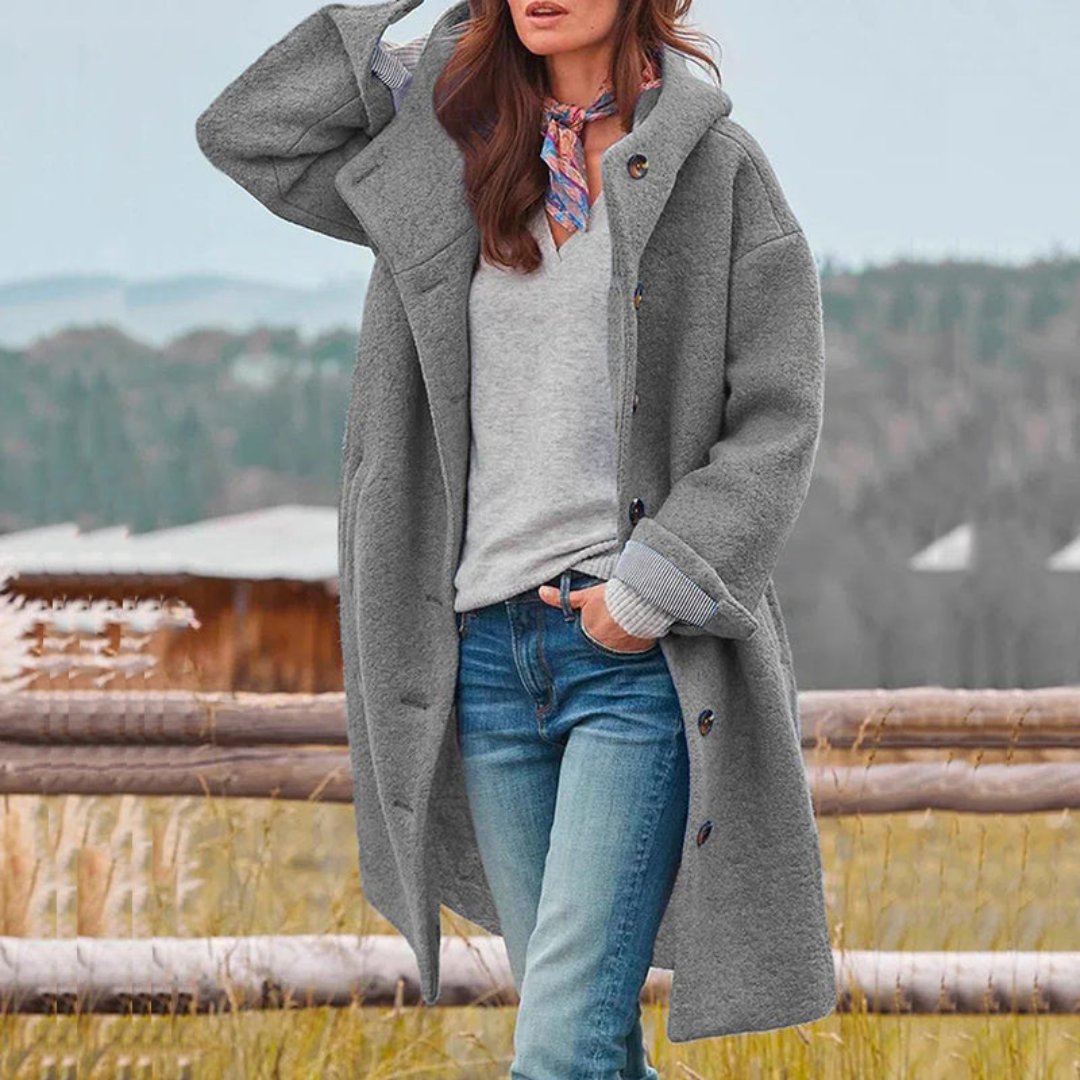 Shahkarim | Damen Lange Winter Mantel | Warme