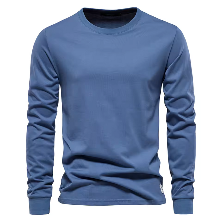 Gregor | Herren Basic Langarmshirt | Rundhalsausschnitt