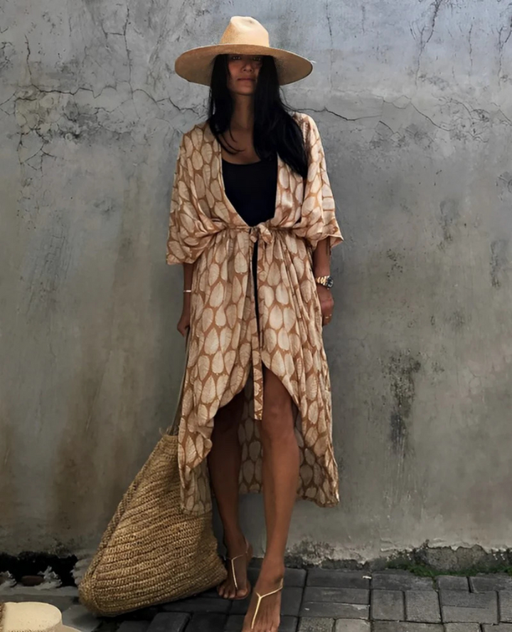 Violaine | Sommerliche Kimono-Robe Für Damen | Charmant